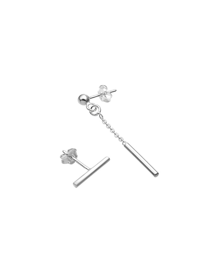 Rod Chain örhängen | 925 silver