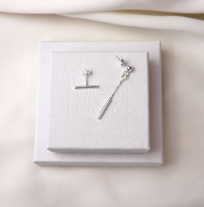 Rod Chain örhängen | 925 silver