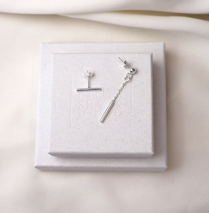 Rod Chain örhängen | 925 silver