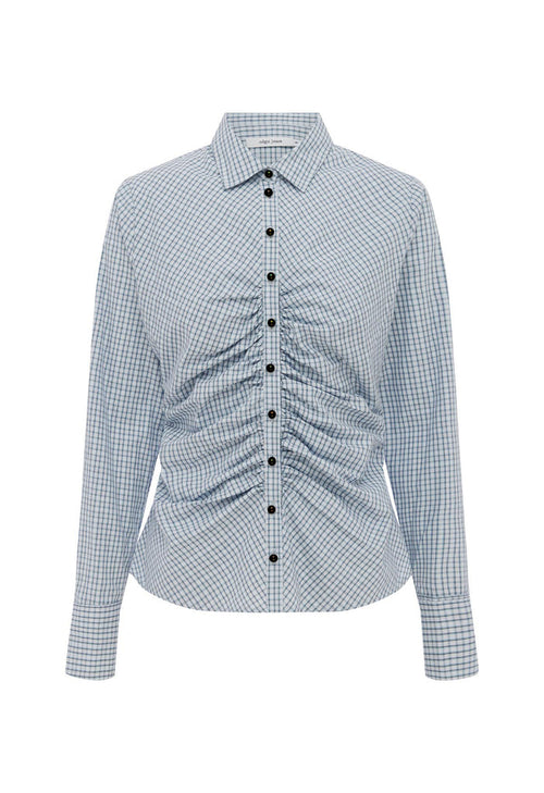 Ruched Front Shirt Cielo Check