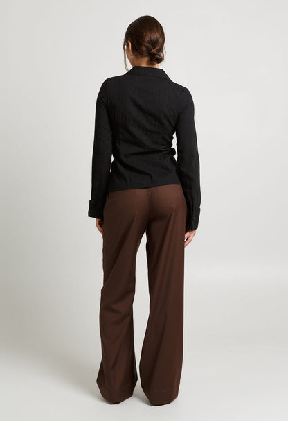 Ruched Front Shirt Nera