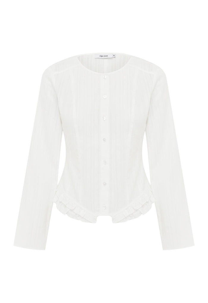 Ruffle-Hem Blouse Bianca