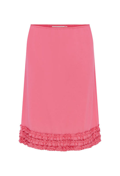 Ruffle Knee Skirt Rosa Rosa