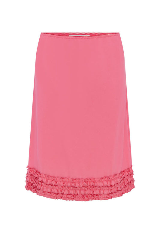 Ruffle Knee Skirt Rosa Rosa