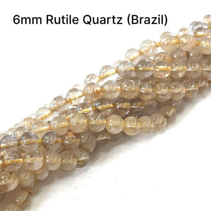 Rutilated Quartz Gemstone Strands