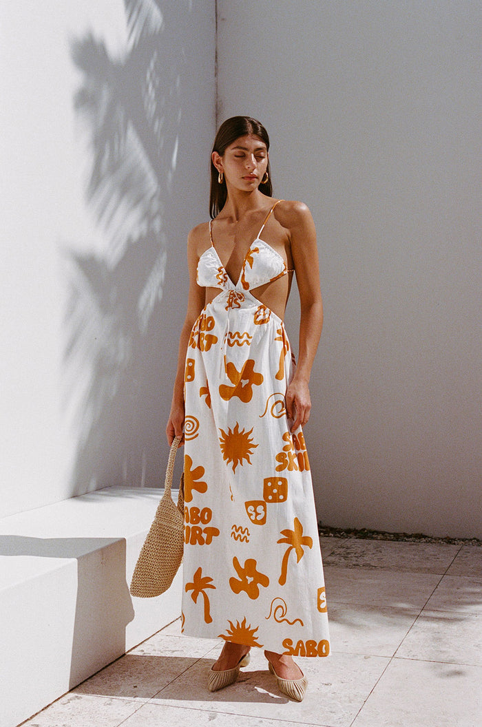 SAMPLE-Toulouse Maxi Dress - Objects Cream