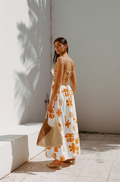 SAMPLE-Toulouse Maxi Dress - Objects Cream