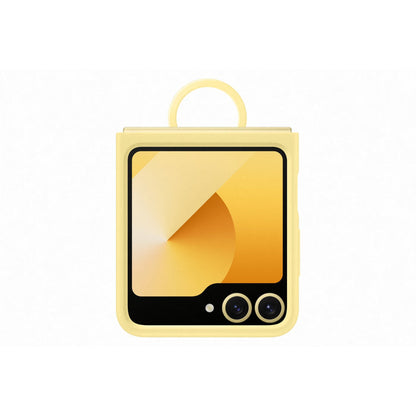 Samsung Silicone Cover With Ring - Samsung Galaxy Z Flip6 - Yellow (SAM-EF-PF741TY)