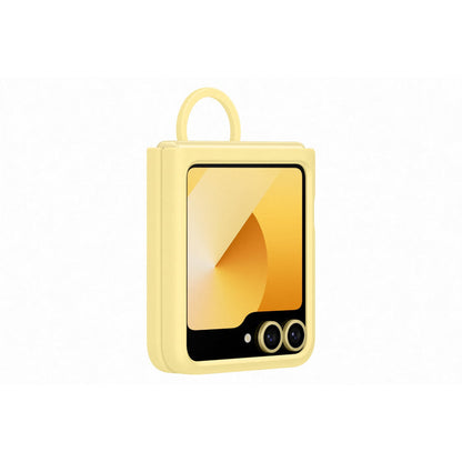 Samsung Silicone Cover With Ring - Samsung Galaxy Z Flip6 - Yellow (SAM-EF-PF741TY)