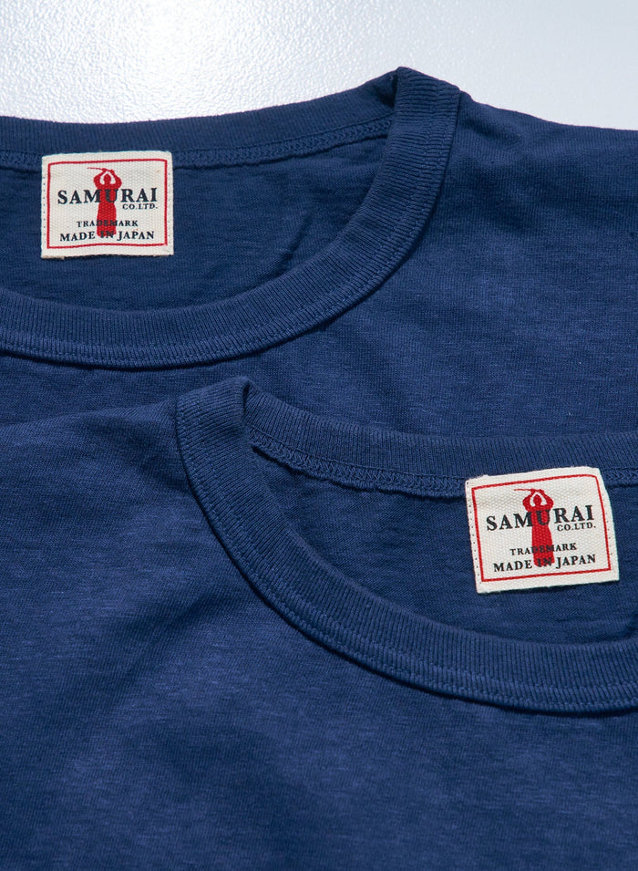 SAMURAI JEANS - Crew Neck 2-Pack T-Shirt Plain - Charcoal Gray