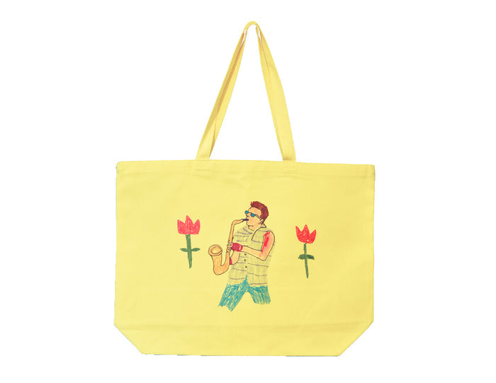 Saxophone Player Tote - Juice Ceramics