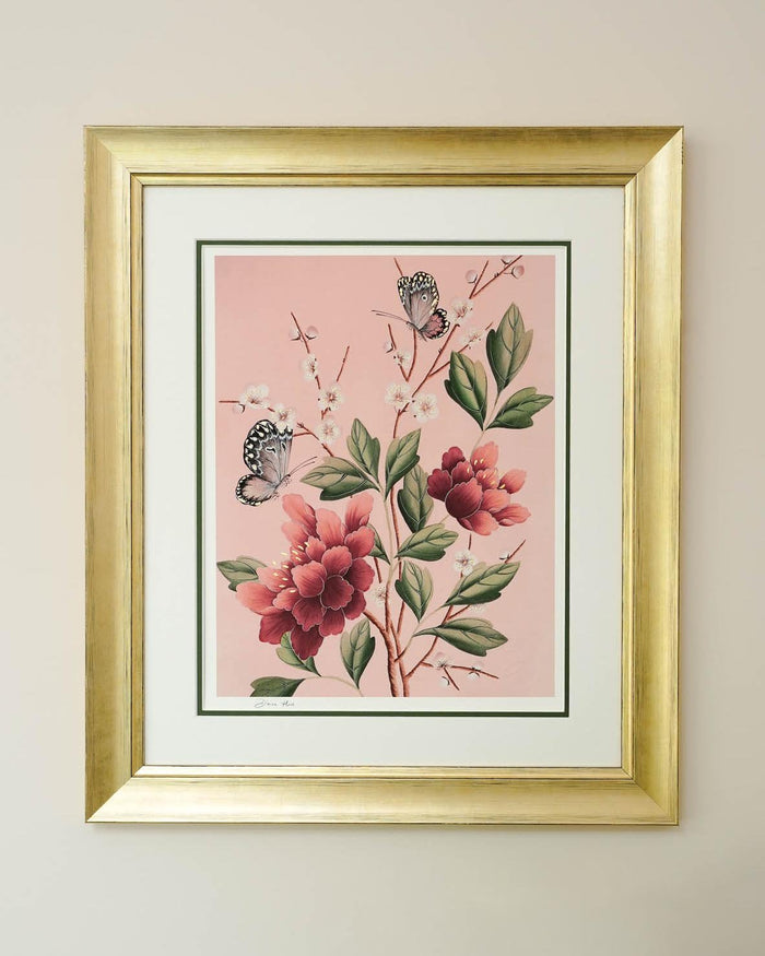 Scarlett 24 Carat Gold Art Print - Pink - Diane Hill