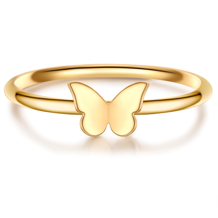 Schmetterlings-Ring gold