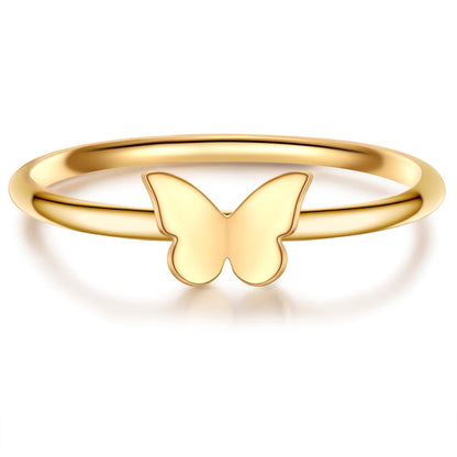 Schmetterlings-Ring gold