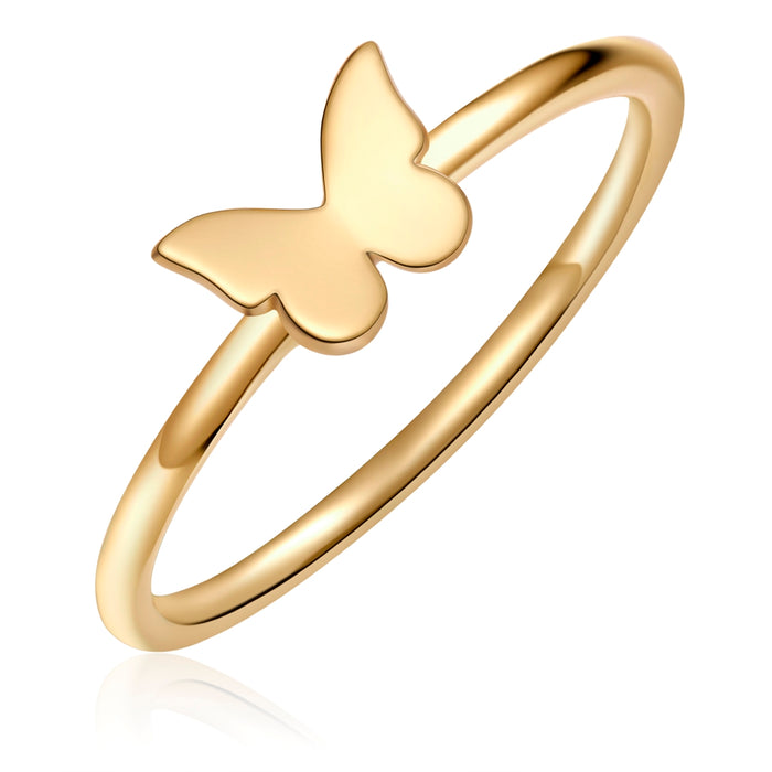 Schmetterlings-Ring gold