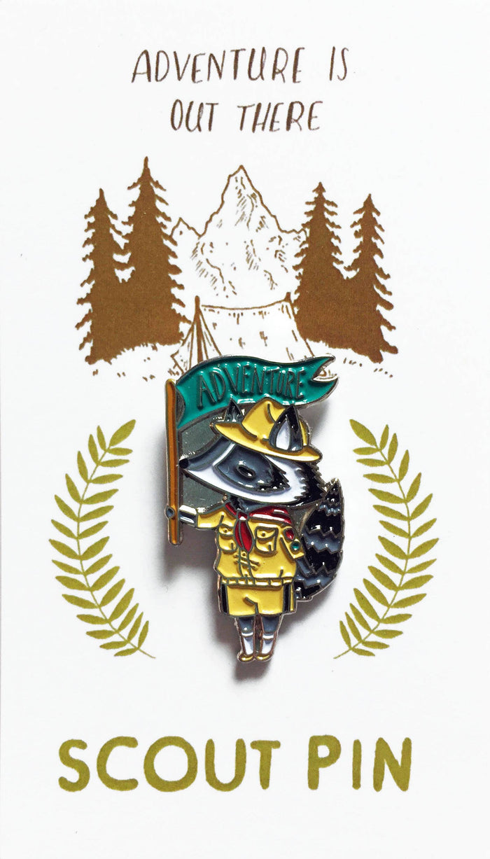 Scout Adventure Hard Enamel Lapel Pin, 1.25" Wide
