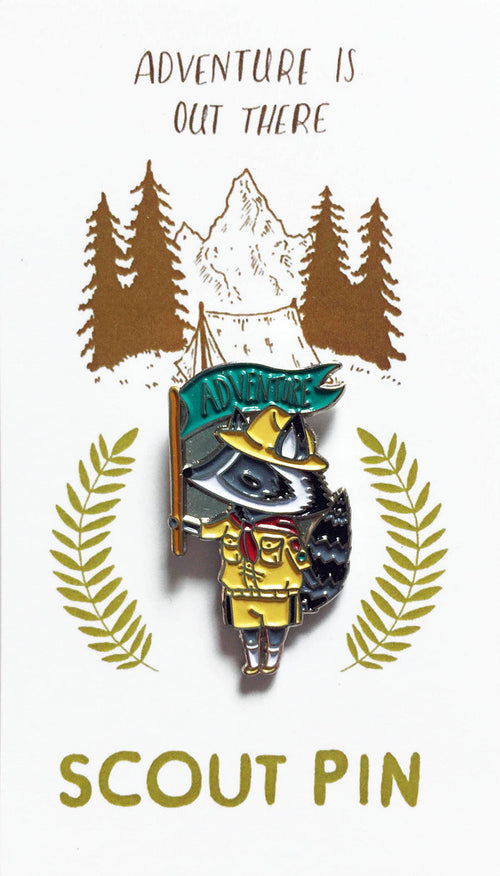 Scout Adventure Hard Enamel Lapel Pin, 1.25" Wide