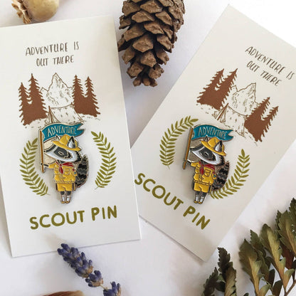 Scout Adventure Hard Enamel Lapel Pin, 1.25" Wide