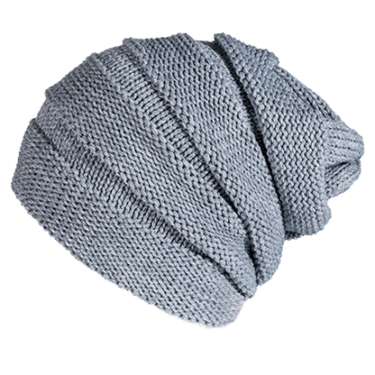 Heather Grey Custom Scrunch Beanie - Corporate Gifts