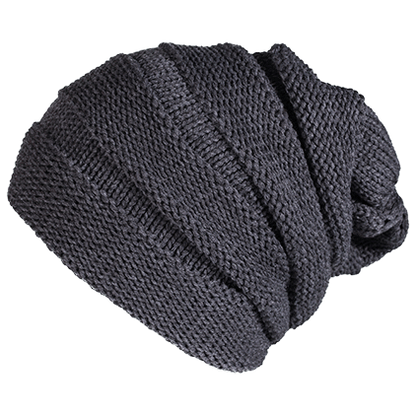 Heather Charcoal Custom Scrunch Beanie - Corporate Gifts