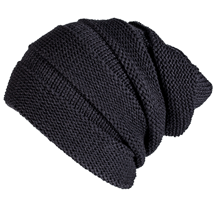 Black Custom Scrunch Beanie - Corporate Gifts