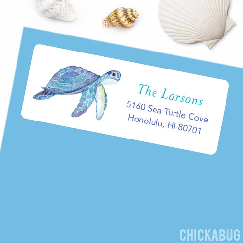 Sea Turtle Address Labels