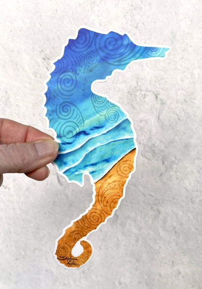 Seahorse Seashore  Sticker