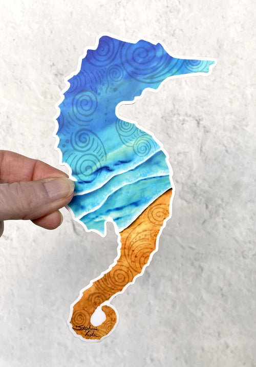 Seahorse Seashore  Sticker
