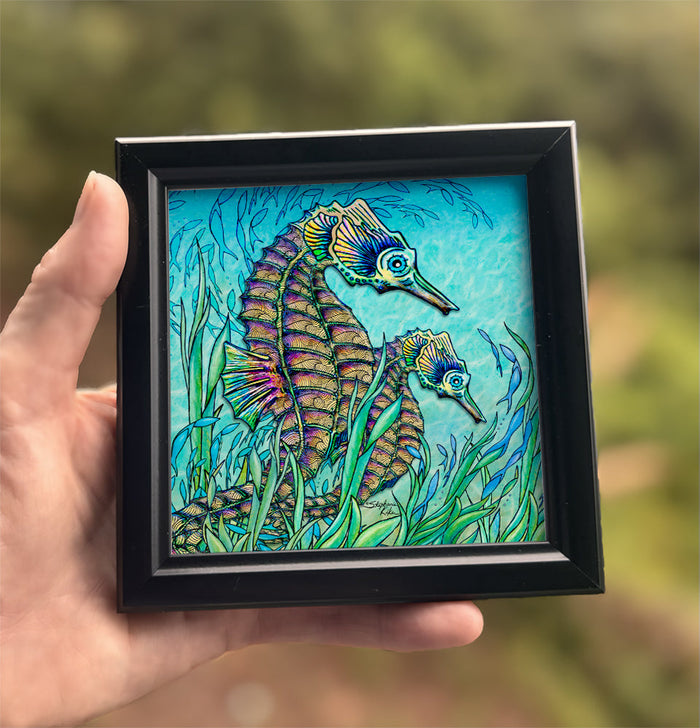 Seahorses Framed Art