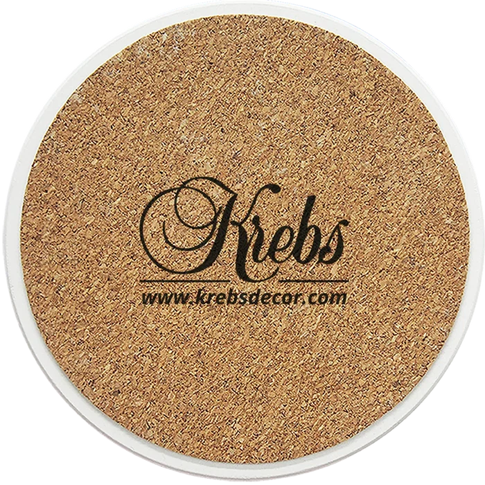 [Set of 4] 4 inch Round Premium Absorbent Ceramic Dog Lover Coasters - Dachshund - Christmas by Krebs Wholesale