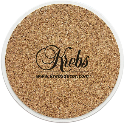 [Set of 4] 4 inch Round Premium Absorbent Ceramic Dog Lover Coasters - Dachshund - Christmas by Krebs Wholesale