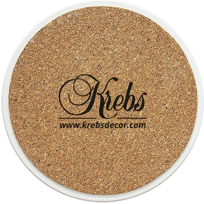 [Set of 4] 4 inch Round Premium Absorbent Ceramic Dog Lover Coasters - Dalmatian - Christmas by Krebs Wholesale