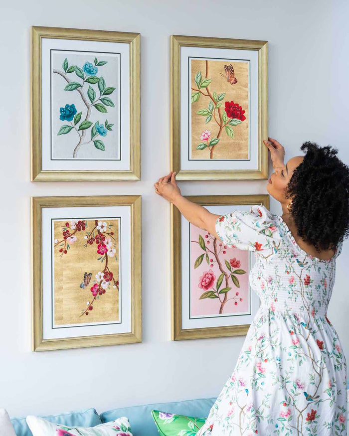 Set Of 4 Chinoiserie Wall Art Prints - Diane Hill