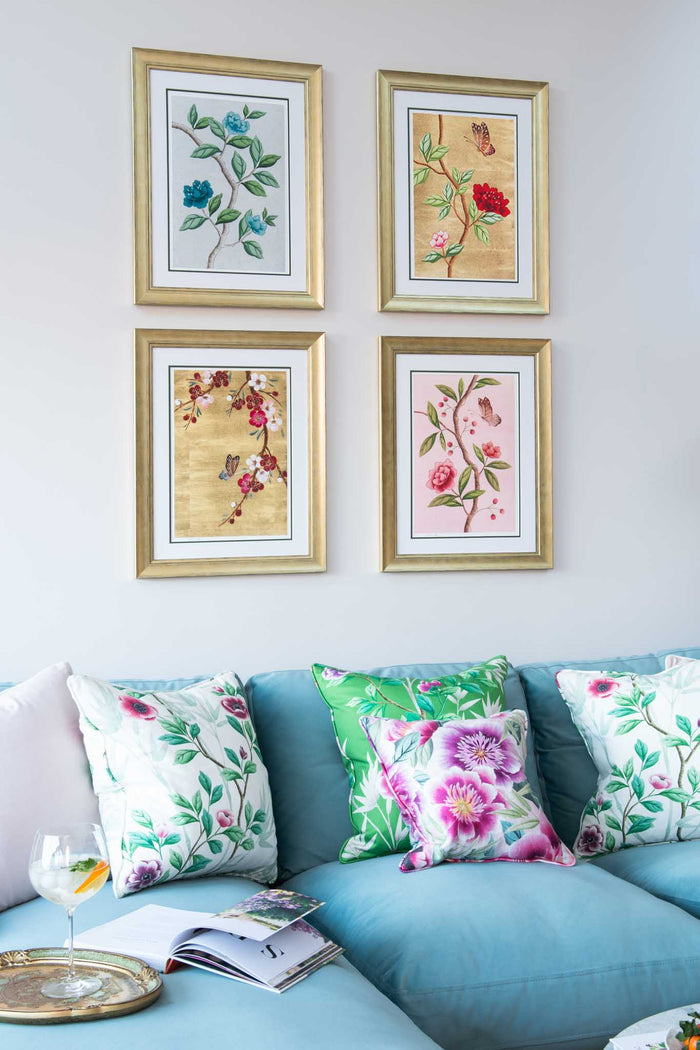Set Of 4 Chinoiserie Wall Art Prints - Diane Hill