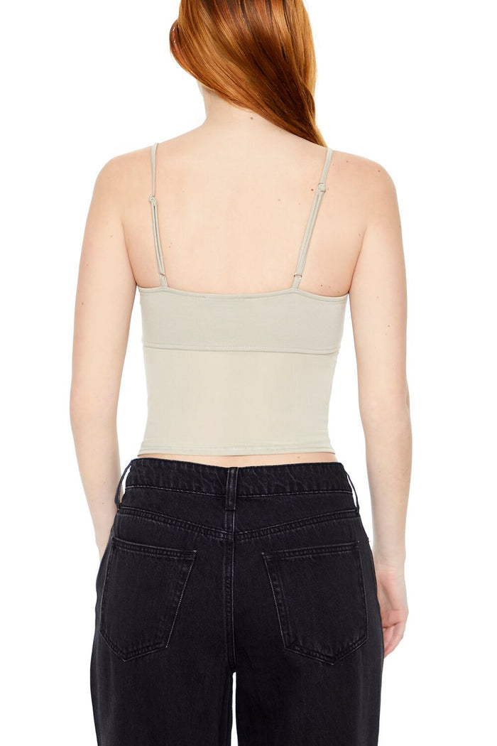 Sheer Ponte Knit Cami