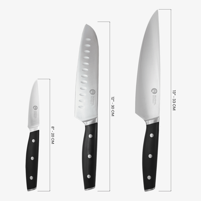 UK MASTERCHEF SHOW KNIFE SET 3PCS KNIFE SETS PERFORMANCE KITCHENWARE