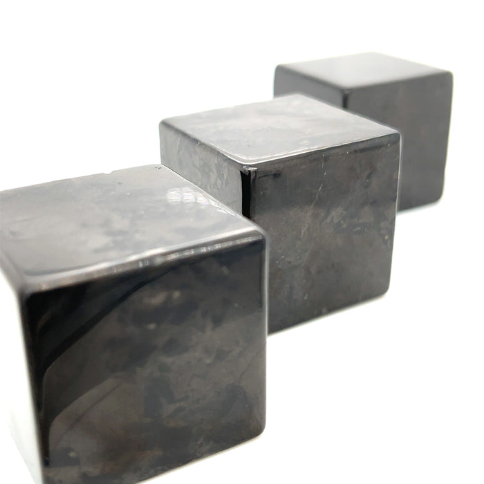 Shungite gemstone Cubes