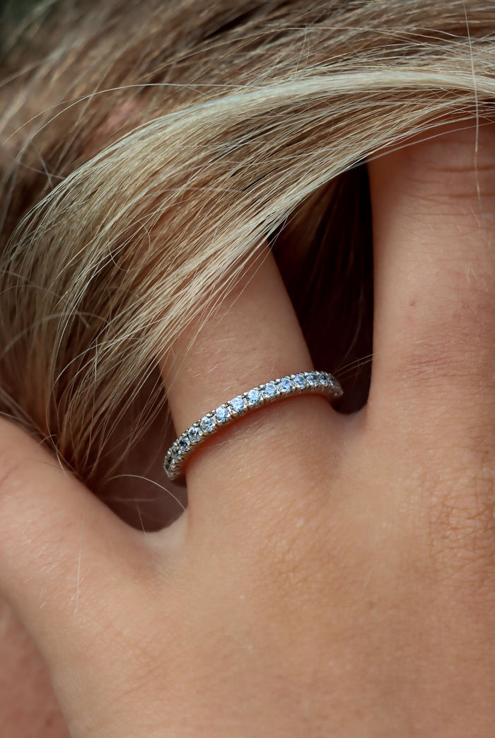 Sienna Eternity diamantring 0,32 ct. | 925 silver