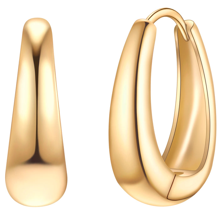 Silber Hoops modern