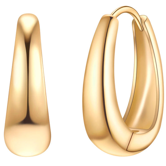 Silber Hoops modern