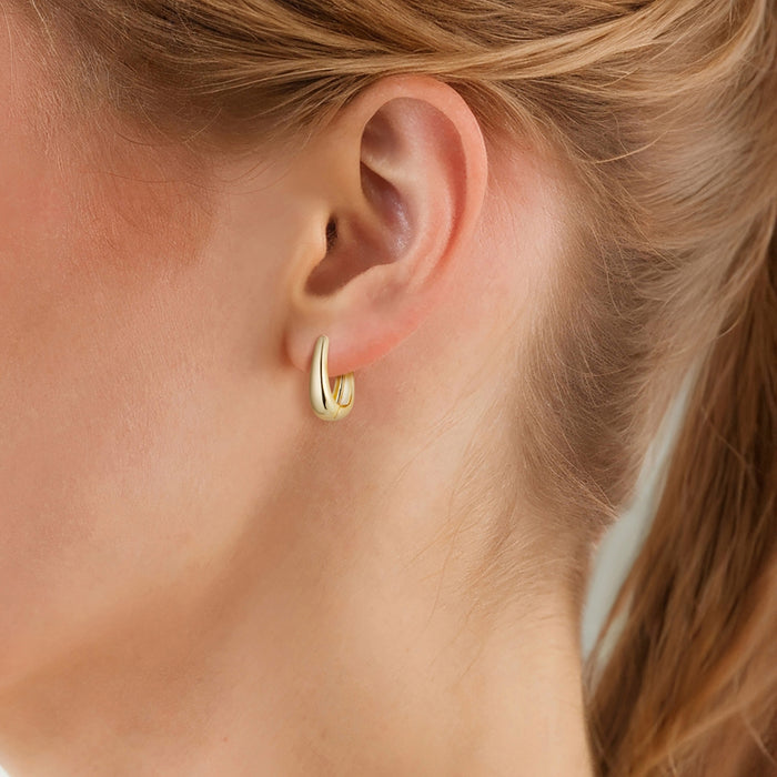 Silber Hoops modern