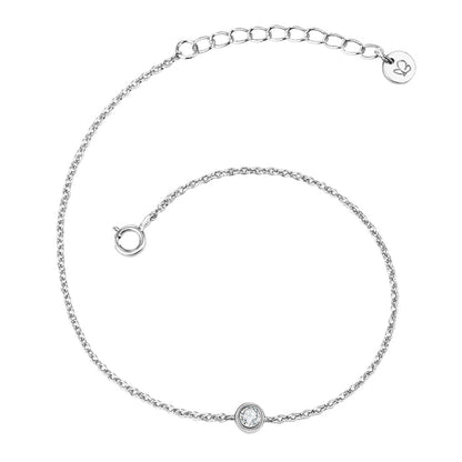 Silberarmband Topas