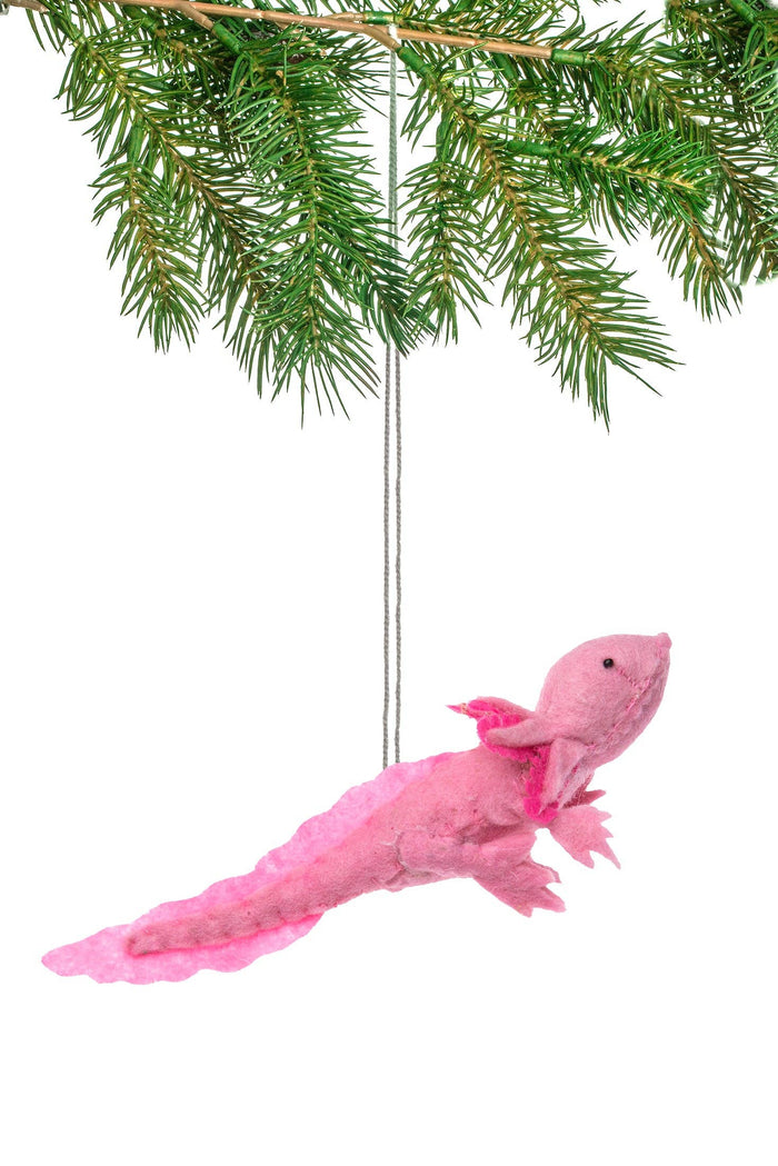 Silk Road Bazaar - Pink Axolotl Ornament