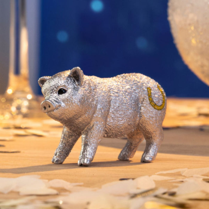 Silver Good-Luck Pig