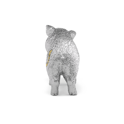 Silver Good-Luck Pig