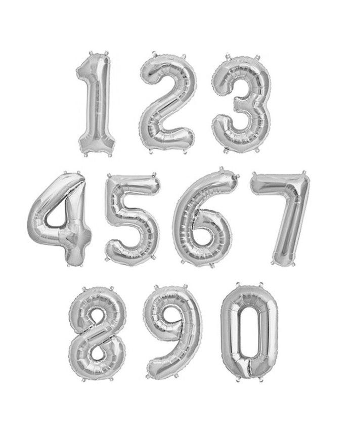 Havin a Party Balloons Silver Number Balloons (Anagram)