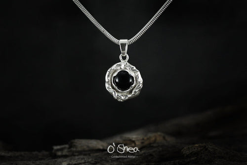 Molten Silver and Black onyx