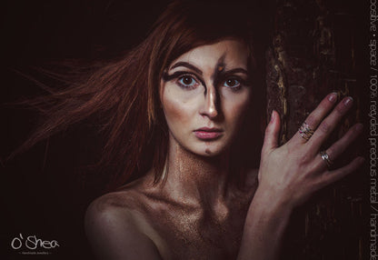 Silver ring: -  made of twisted silver roots
