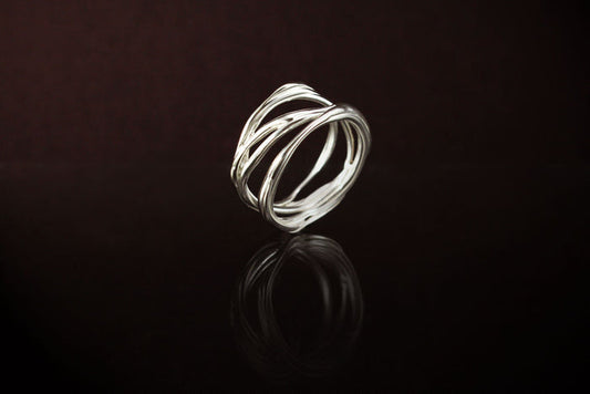 Silver Stack Ring: Handmade Root Jewellery