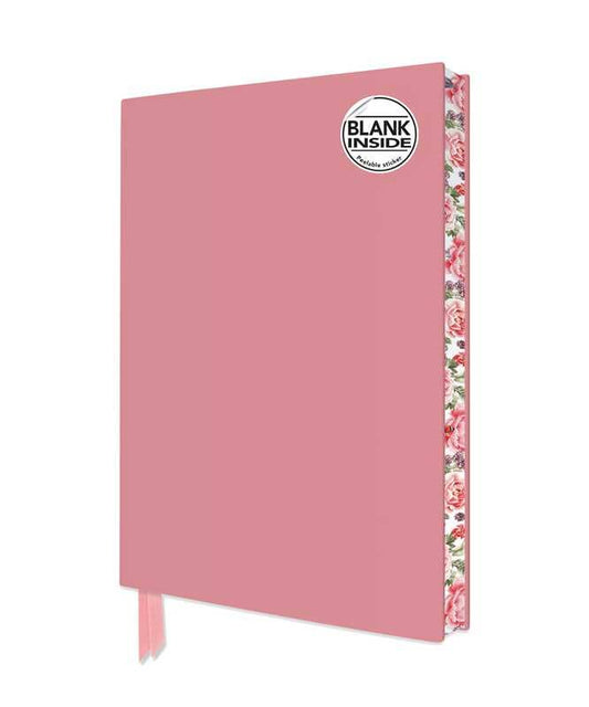 Simon & Schuster - Baby Pink Blank Artisan Notebook (Flame Tree Journals) by: Notebook / blank book; 176 pages / English